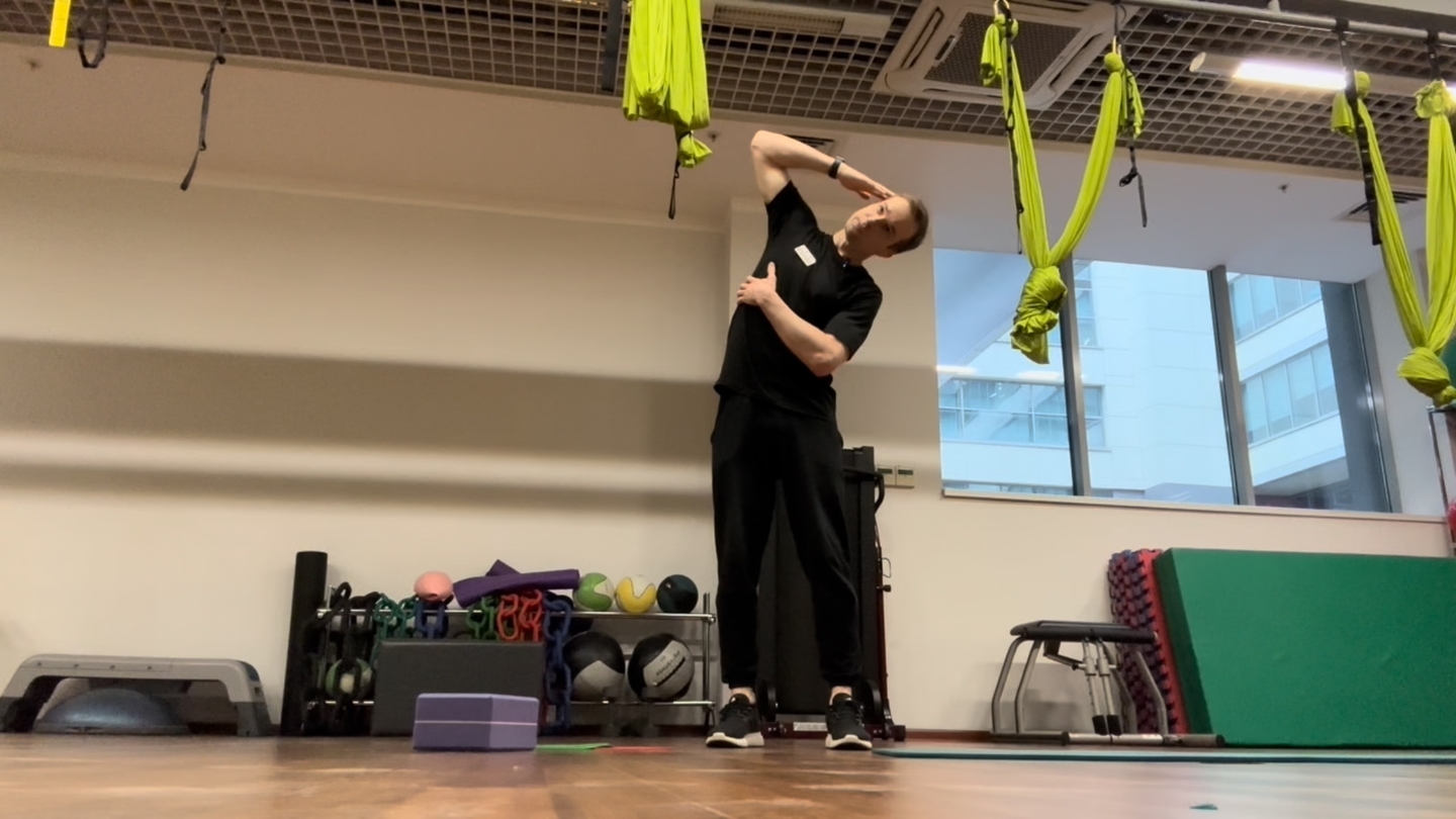 Боковой наклон (латерофлексия) в грудном отделе