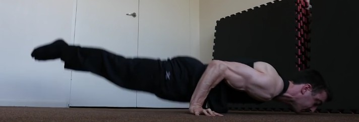 Planche push-ups (отжимания в горизонте)