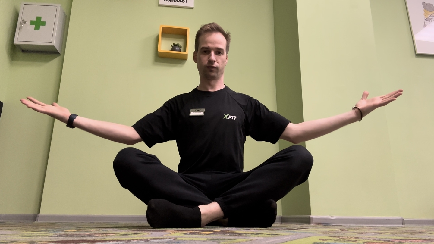 Ретракция лопаток сидя/стоя ("Двери лифта")