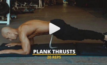 Plank Thrusts (20 раз)