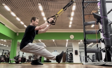 TRX Приседания на одной ноге / TRX Squat Single Leg