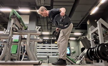 Тяга Ривза штанги в наклоне