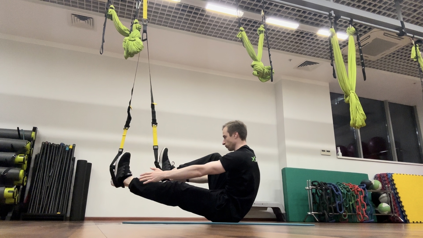 TRX Подъем корпуса (ноги в петлях) (MC) / TRX Sit-up